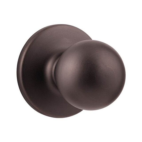 Polo Knob Passage Door Lock with New Chassis with 6AL Latch and RCS Strike Venetian Bronze Finish